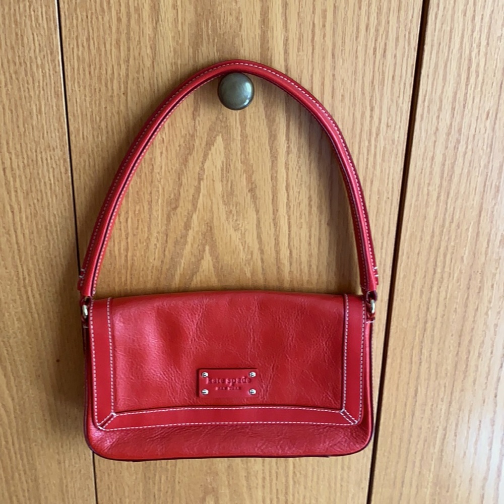 Kate Spade Small Red Leather Shoulder Bag